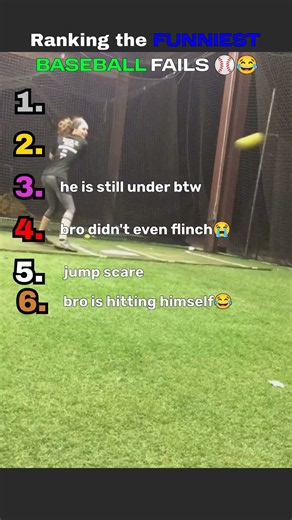 Ranking the Funniest Baseball Fails Ever Caught on Camera 💀⚾ #shorts