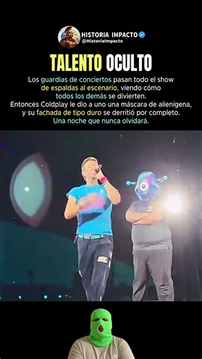 Coldplay sorprendió a este guardia de seguridad