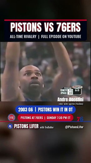 Pistons vs Sixers: 70 Years of Rivalry #Shorts