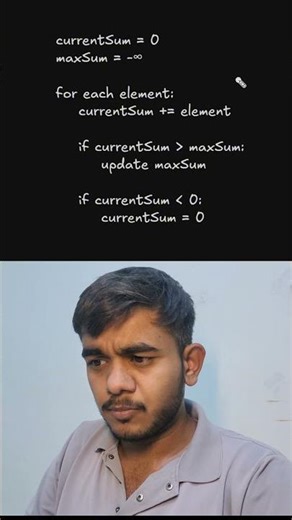 Day 25 - Maximum Sum Of Any Subarray | Kadane's Algorithm | Logic Building In 30 Days Series #dsa