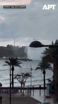 Waterspout Tosses Debris Into the Air in Spain’s Murcia as Torrential Rains Trigger Flood Alerts