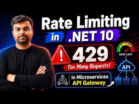 Asp.Net Core Rate Limiting Tutorial | How To Implement In .Net 10 Microservices Web API Developer