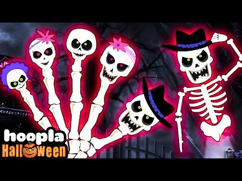 Skeleton Finger Family 💀🖐️ SpOOky Funny Songs & Rhymes For Kids | Hoopla Halloween