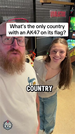 What’s the only country with an AK47 on its flag? #flags #fyp #trivia #geograpgy #maps