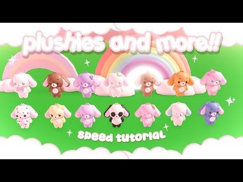 ๋ ࣭ ⭑ PLUSHIES & MORE TUTORIALS FOR UR BUILDS!! ꒰ ADOPT ME! ꒱ ๋ . ⭑