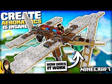 Can I CREATE a WORKING PLANE with NO KNOWLEDGE in Minecraft!? | Aeronautics Mod