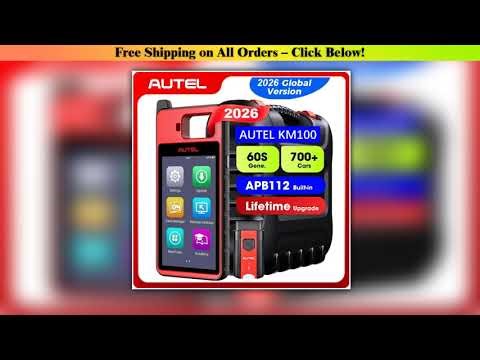 Autel MaxiIM KM100 Key Fob Programming Immobilizer Tool 2PCS Autel IKEY for 60s Key Generation OBD