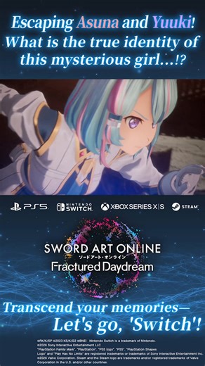 ◥◣#SAOFD #PSPlus Free Play is now available! 🎮◢◤Asuna and Yuuki face off against a mysterious girl who deflects their fierce attacks... What is her true identity? ⚔️ Dive into an original story unique to "SWORD ART ONLINE Fractured Daydream"✨