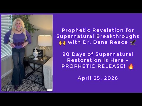 Prophet Dr. Dana Reece is live! 90 Days of MIRACLE RESTORATION IS HERE!🙌🙏🦅