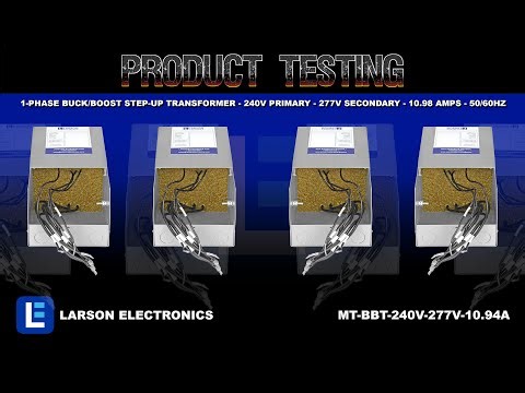 1-Phase Buck/Boost Step-Up Transformer - 240V Primary - 277V Secondary - 10.98 Amps - 50/60Hz