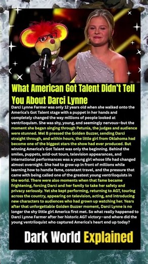 What American Got Talent Didn’t Tell You About Darci Lynne #shorts