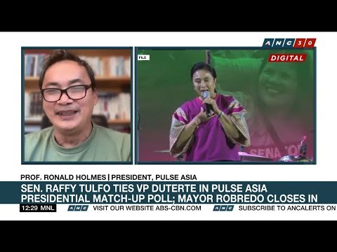 Holmes: Important for Robredo, Raffy Tulfo to decide on running in 2028 polls | ANC