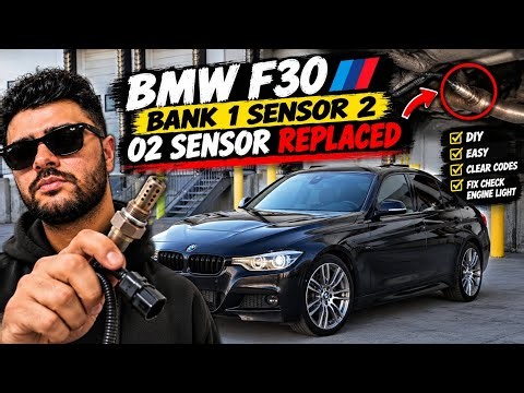 BMW F30 Bank 1 Sensor 2 , Dowmstream O2 Sensor Replacement | DIY Fix + Clear Check Engine Light