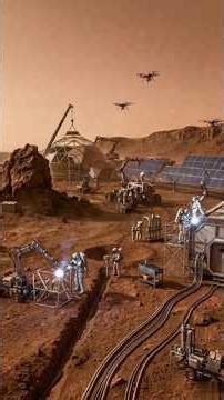 UNBELIEVABLE! Building a SELF-SUSTAINING Mars Colony Base with AI Robots! 😱🚀🤖🔥