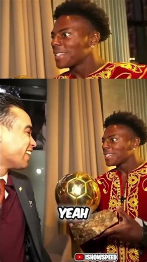 Is CR7's Ballon D'Or Real? Touching History! #shorts