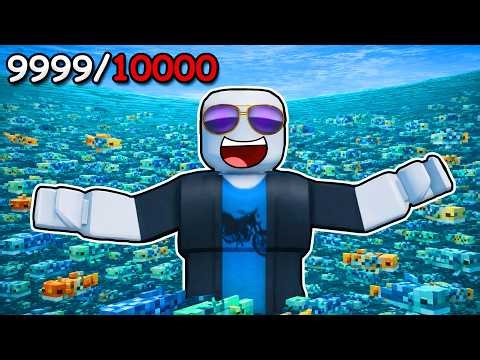 Filling MAX FISH TANK in Roblox...