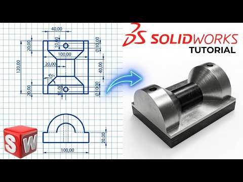 Learn SolidWorks Part Design: Extrude, Cut & Fillet Basics
