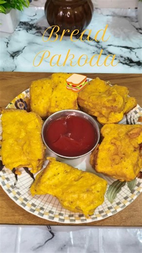 Crispy Cheesy Bread Pakoda 🥪 | Perfect Evening Snacks #food #recipe #cooking # #youtubeshorts