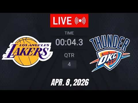 NBA LIVE! Los Angeles Lakers vs Oklahoma City Thunder April 8, 2026 | 2026 NBA Season Live 2K