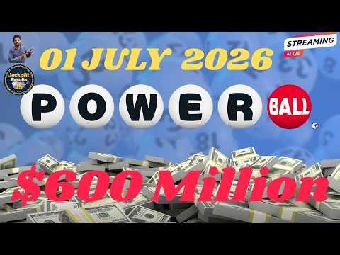 🔴 USA Powerball Live Draw Today | $360 Million Jackpot | Powerball Results Live | July 01, 2026