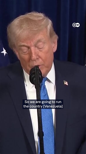 WATCH: US President Trump says Venezuela will be 'run' by Washington until 'safe' transition. | DW News