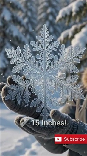 The Biggest Snowflake Ever Recorded! ❄️😳