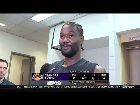 Deandre Ayton POSTGAME INTERVIEWS | Los Angeles Lakers loss to Houston Rockets 115-96 in Game 4