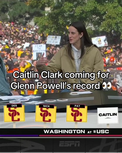 Will #CaitlinClark go 10-0 with her #CollegeGameDay picks? 🤔 (via @College GameDay) #cfb #wnba #espnsocial