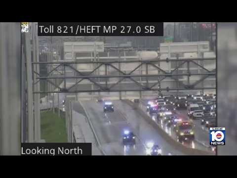 Miami-Dade sergeant struck by lightning while in car remains hospitalized