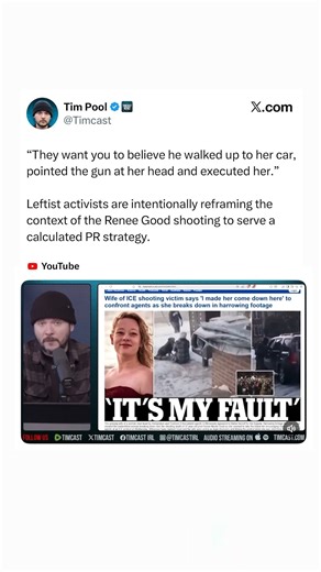 Tim Pool on Instagram: "Leftist Activists are Intentionally Reframing the Context of the Renee Good Shooting"
