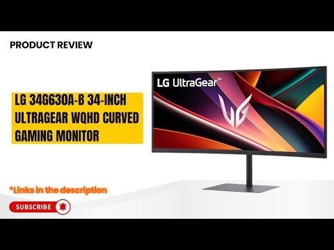 LG 34G630A-B 34" Ultragear Curved Gaming Monitor Review – 240Hz WQHD, 1ms, FreeSync Premium, HDR400