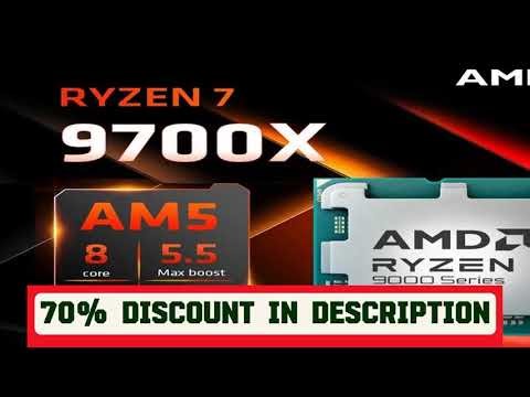 #AMD Ryzen 7 9700X CPU 5.5GHz 8-Core 16-Thread 40MB Game Cache 4NM Socket AM5 Gaming Processor with