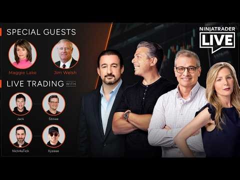 NinjaTrader Live | Futures Trading + Market Analysis | Jim Welsh, Jack + Stowe, Nick + Xy (4/23/26)