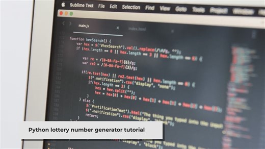 Build Your Own Python Lottery Number Generator