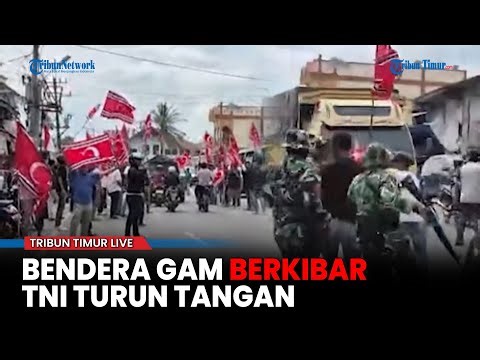 🔴 Massa Aksi Teriakkan 'Merdeka' dan Kibarkan Bendera GAM, Dandim & Kapolres jadi Korban
