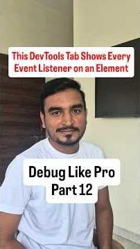 DevTools Event Listeners Panel Shows Every Handler Attached to Any Element #react #javascript