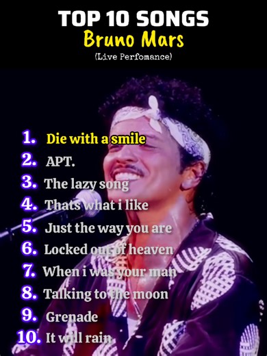 Top 10 Best Bruno Mars Songs to Add to Your Playlist