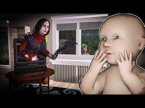 My Baby Summoned His First SCARY Monster?! - Garry's Mod