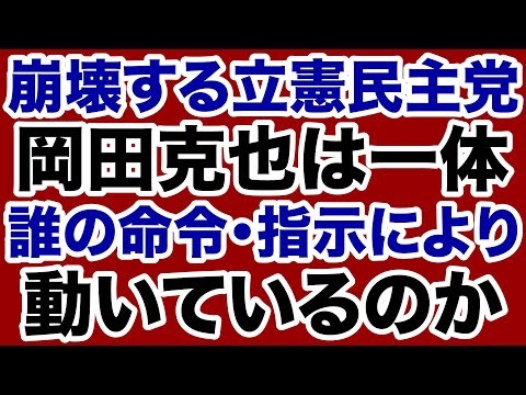 【立憲民主党】岡田克也は誰の命令・指示で動いているのか【デイリーWiLL】