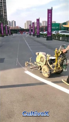 Applying Traffic Lines on Asphalt Pavement