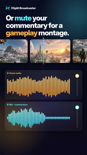 Record mic and game audio separately | XSplit Broadcaster