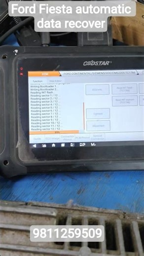 Ford Fiesta petrol automatic data recover and write with obd star. 9811259509