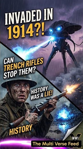What if Aliens invaded during WW1? 💀 #themultiversefeed #shorts #scifi #alieninvasion #ww1 #vfx