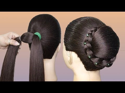 Beautiful Updo Hairstyle Tutorial _ Easy Hairstyles For Weddings For Medium Hair F Girls #Hairstyle