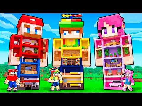 We Built SECRET BASES In Our STATUES!