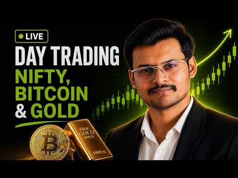 LIVE: Nifty + Bitcoin + Gold Analysis | @tradingwithsidhant
