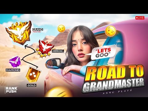 RANK PUSH ON LIVE ||Annu Play|| Road To 500K Booyah!❤ || #freefirelive #shortfeed #femalegamer