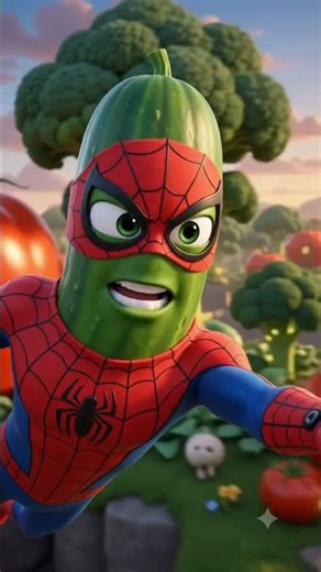 😱 الجزرة كانت على وشك السقوط... لكن ما فعله خيار البطل أذهل الجميع! 🥒✨ #cartoon #رسوم_متحركة