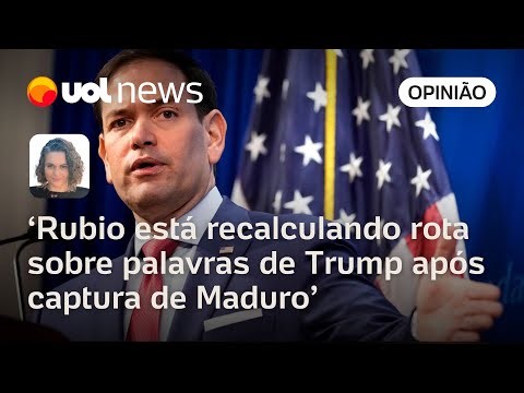 Rubio está recalculando rota sobre discurso de novo governo da Venezuela | Mariana Sanches