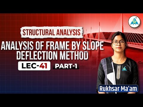 LEC - 41 || Part 1 || Numerical on Slope Deflection Method || By Rukhsar Mam #structuralanalysis